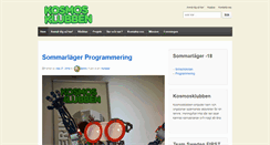 Desktop Screenshot of kosmosklubben.se