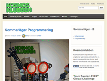 Tablet Screenshot of kosmosklubben.se